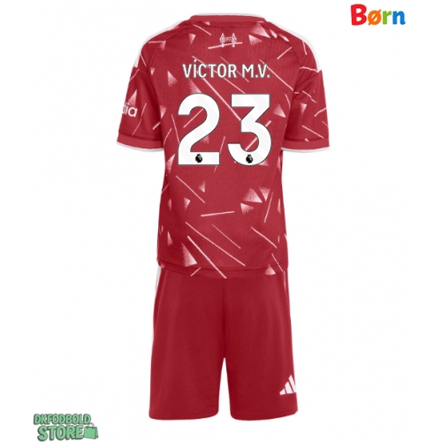 Liverpool Victor Munoz #23 Replika Babytøj Hjemmebanesæt Børn 2026-27 Kortærmet (+ Korte bukser)